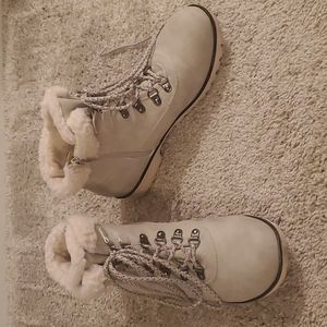 JBU Light Gray Boots.